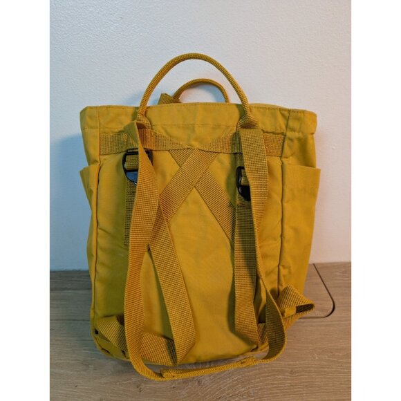 FJALLRAVEN Kanken Backpack - Mustard Yellow  Book Bag Hiking Backpack - Picture 3 of 7